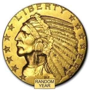 Five Dollar Indian Head Gold Coin